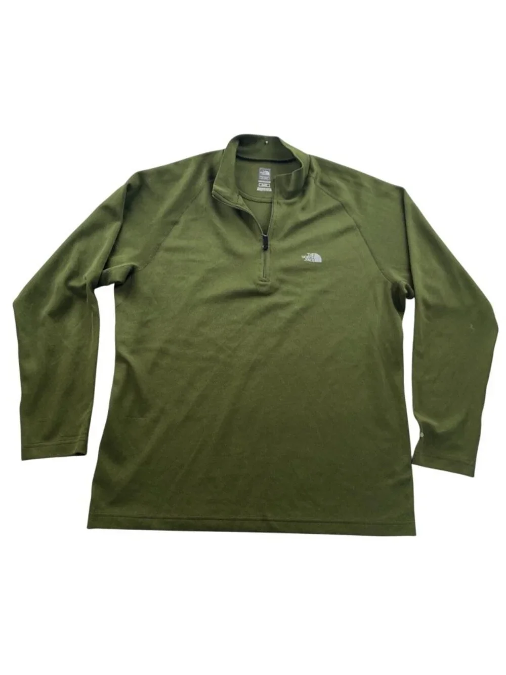 The North Face Mens Flight Series Shirt XL Green Quarter-Zip Pullover Casual